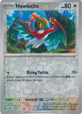 Hawlucha - 089/131 - Uncommon Reverse Holo Scarlet &amp; Violet: Prismatic Evolutions Reverse Holo Singles