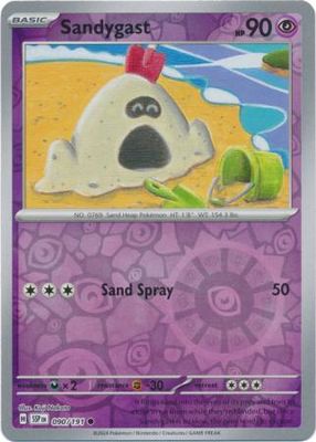 Sandygast - 090/191 - Common Reverse Holo Scarlet &amp; Violet: Surging Sparks Reverse Singles
