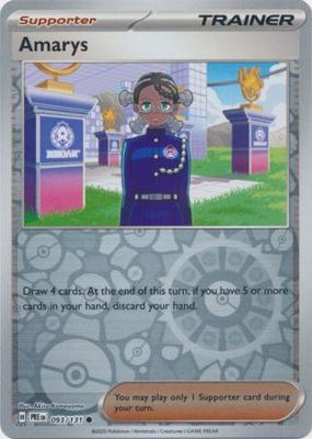 Amarys - 093/131 - Common Reverse Holo Scarlet &amp; Violet: Prismatic Evolutions Reverse Holo Singles