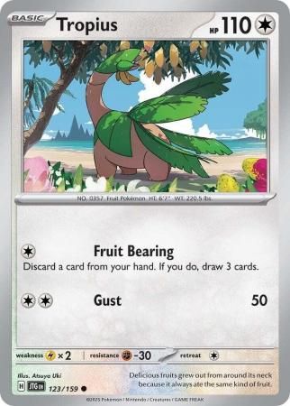 Tropius - 123/159 - Common Scarlet &amp; Violet: Journey Together Singles