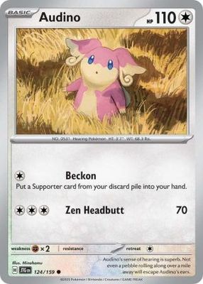 Audino - 124/159 - Common Scarlet &amp; Violet: Journey Together Singles