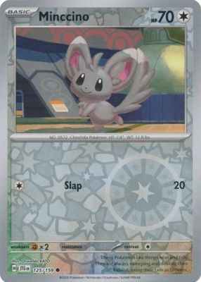 Minccino - 125/159 - Common Reverse Holo Scarlet &amp; Violet: Journey Together Reverse Holo Singles