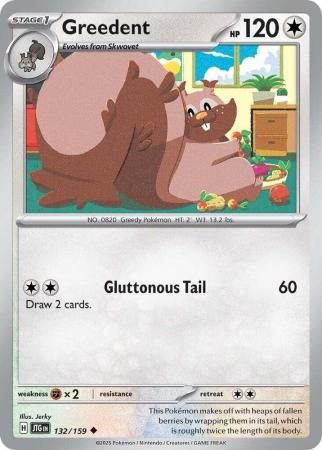 Greedent - 132/159 - Uncommon Scarlet &amp; Violet: Journey Together Singles