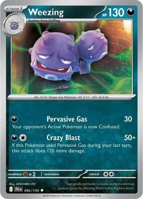 Weezing - 092/159 - Uncommon Scarlet &amp; Violet: Journey Together Singles