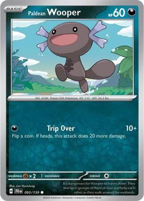 Paldean Wooper - 093/159 - Common Scarlet &amp; Violet: Journey Together Singles
