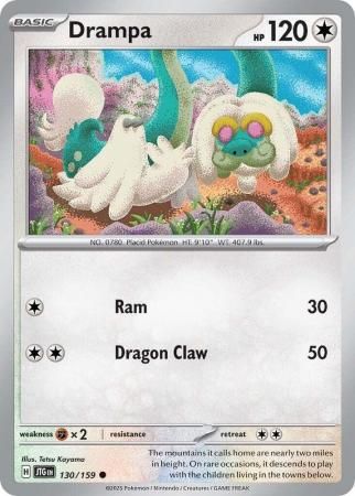 Drampa - 130/159 - Common Scarlet &amp; Violet: Journey Together Singles