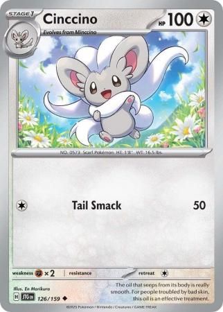 Cinccino - 126/159 - Uncommon Scarlet &amp; Violet: Journey Together Singles