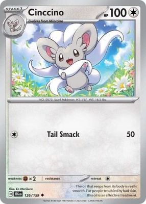 Cinccino - 126/159 - Uncommon Scarlet &amp; Violet: Journey Together Singles
