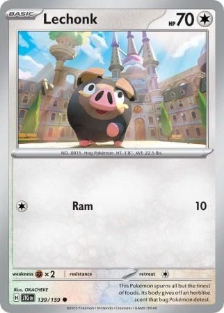 Lechonk - 139/159 - Common Scarlet &amp; Violet: Journey Together Singles