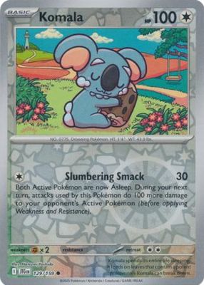 Komala - 129/159 - Common Reverse Holo Scarlet &amp; Violet: Journey Together Reverse Holo Singles