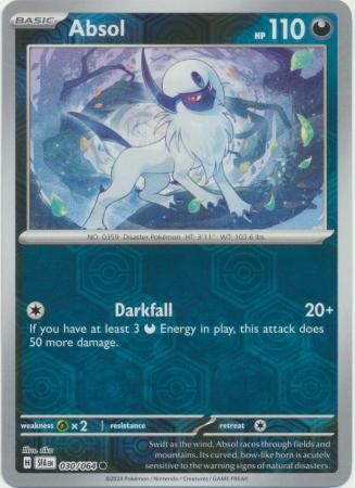 Absol - 030/064 - Common Reverse Holo Shrouded Fable Reverse Holo Singles