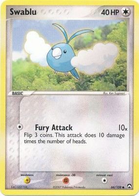 Swablu - 66/108 - Common Ex Power Keepers Singles