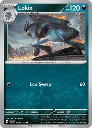 Lokix - 100/159 - Uncommon Scarlet &amp; Violet: Journey Together Singles