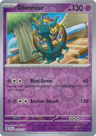 Dhelmise - 070/159 - Common Reverse Holo Scarlet &amp; Violet: Journey Together Reverse Holo Singles