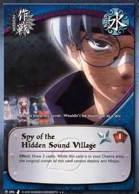 Spy of the Hidden Sound Village - M-096 - Rare Naruto: Curse of the Sand