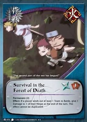Survival in the Forest of Death - M-073 - Rare Naruto: Coils of the Snake