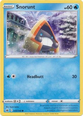 Snorunt - 035/198 - Common Sword &amp; Shield: Chilling Reign Singles