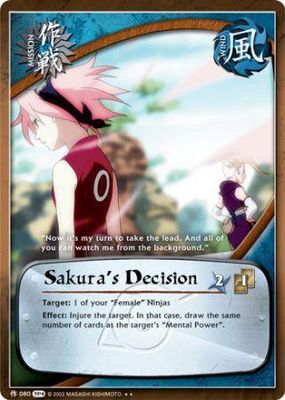 Sakura&#39;s Decision - 080 - Rare Naruto: Tournament (Chibi) Pack 4