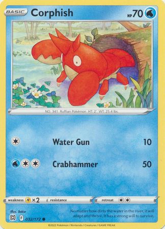 Corphish - 032/172 - Common Sword &amp; Shield: Brilliant Stars Singles