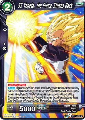 SS Vegeta, the Prince Strikes Back - BT11-130 - Rare UW Series 2: Vermilion Bloodline Non-Foil Singles