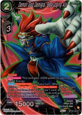 Demon God Demigra, Begrudging Ally - BT18-124 - Rare Foil Dawn of the Z-Legends Foil Singles