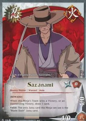 Sazanami - 358 - Rare foild  Naruto: Lineage of the Legends