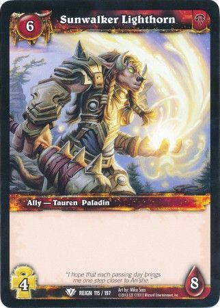 Sunwalker Lighthorn - 115/197 - Common WOW: Reign of Fire