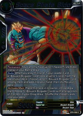 Space Pirate Bido - BT6-099 - Foil Common Destroyer Kings Foil Singles