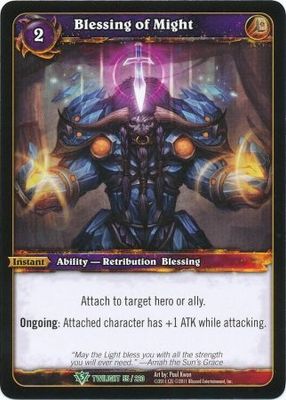 Blessing of Might - 55/220 - Uncommon WoW: Twilight of the Dragon