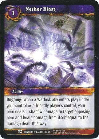 Nether Blast - Dungeon Treasure 8/60 - Common Foild WoW: Dungeon Deck Treasure Pack Singles