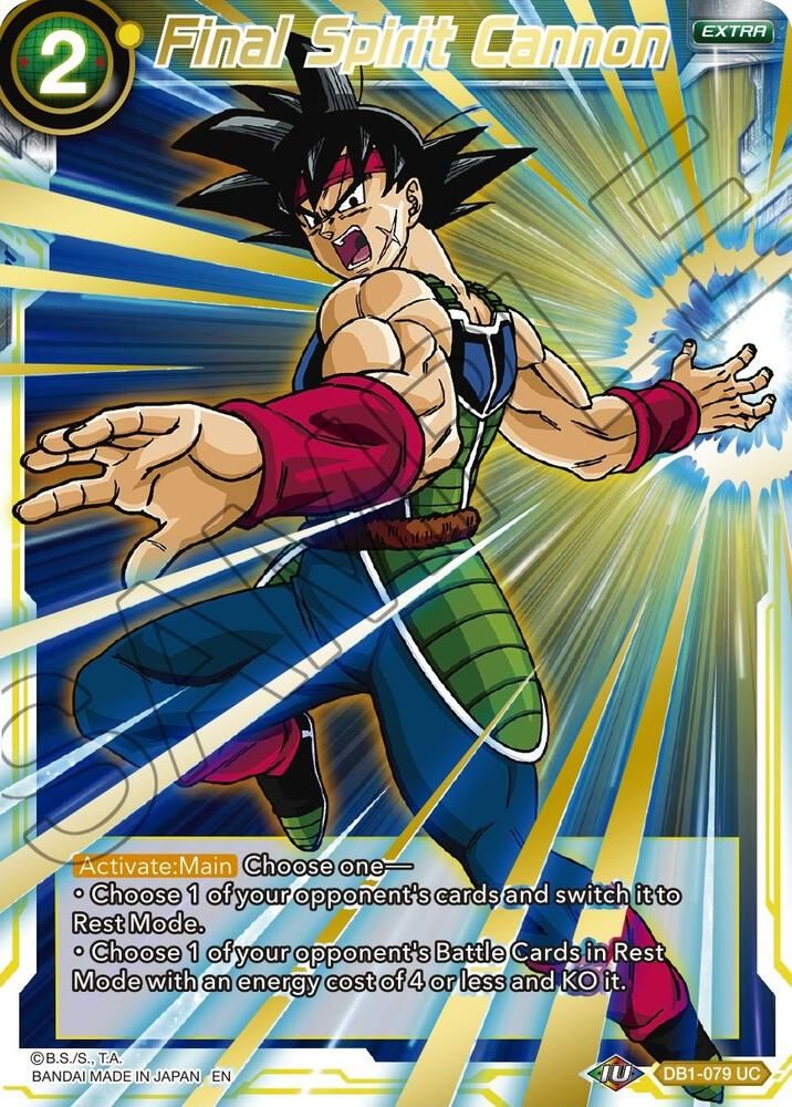 Final Spirit Cannon (Gold Stamped) - Foild  Mythic Booster (MB-01) Mythic Booster