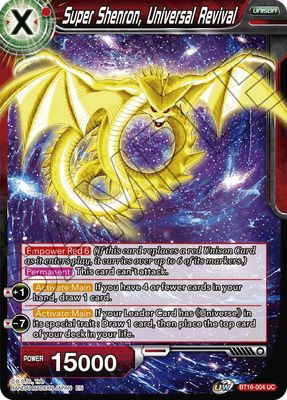 Super Shenron, Universal Revival - foild Father Realm of the Gods (DBS-B16) Realm of the Gods