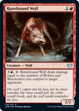 Runebound Wolf 176/277 - Innistrad: Crimson Vow (VOW)