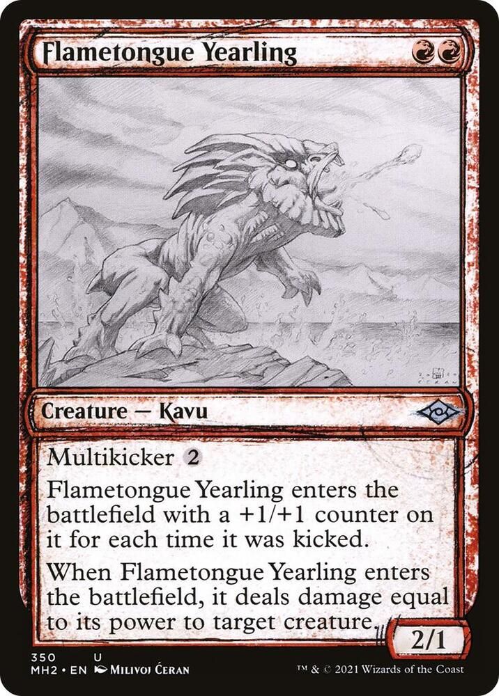 Flametongue Yearling 350 - Modern Horizons 2 (MH2) (Español)