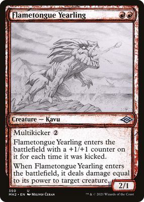 Flametongue Yearling 350 - Modern Horizons 2 (MH2)