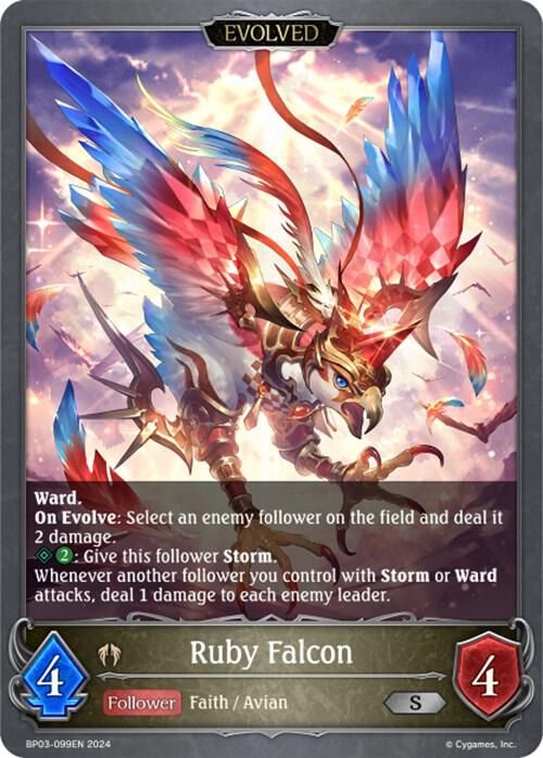 Ruby Falcon (Evolved) - BP03: Flame of Laevateinn (BP03) BP03: Flame of Laevateinn