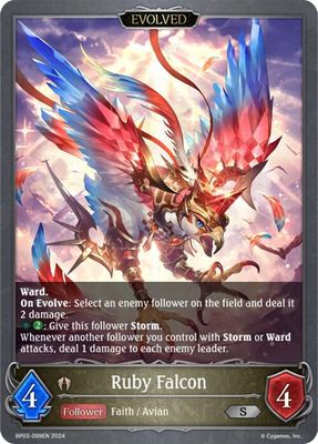 Ruby Falcon (Evolved) - BP03: Flame of Laevateinn (BP03) BP03: Flame of Laevateinn