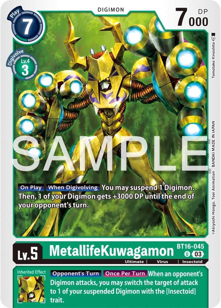 MetallifeKuwagamon - Beginning Observer (BT16) Beginning Observer