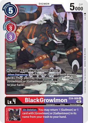 BlackGrowlmon - Alternative Being Booster (EX04) Alternative Being Booster