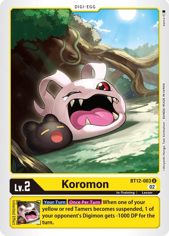 Koromon - Across Time (BT12) Across Time