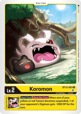 Koromon - Across Time (BT12) Across Time