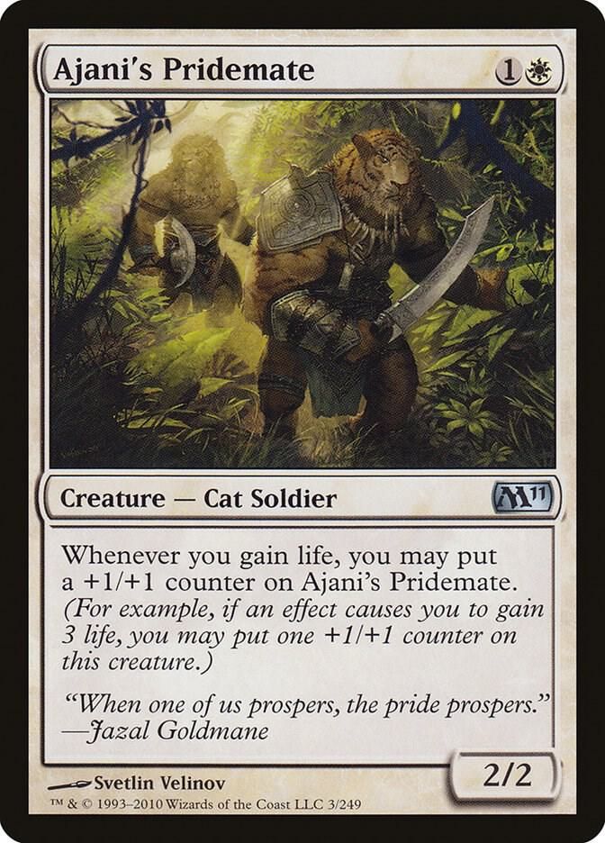 Ajani&#39;s Pridemate 3/249 - Magic 2011 (M11) Singles