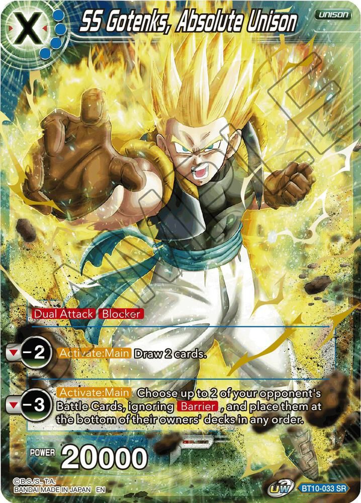 SS Gotenks, Absolute Unison - Rise of the Unison Warrior (DBS-B10) Rise of the Unison Warrior Foil
