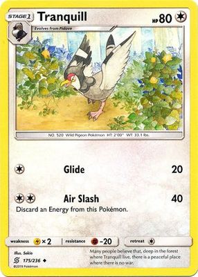 Tranquill - 175/236 - Uncommon Sun &amp; Moon: Unified Minds Singles