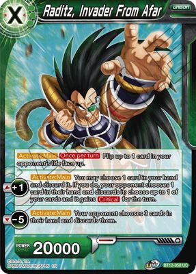 Raditz, Invader From Afar - Vicious Rejuvenation (DBS-B12) Vicious Rejuvenation Foil