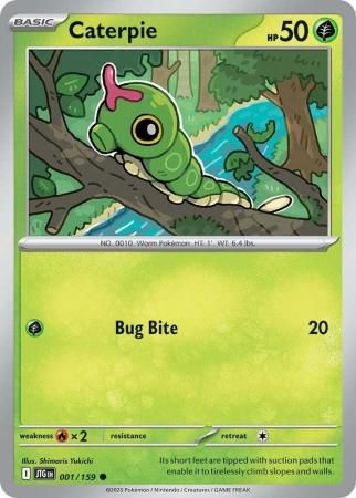 Caterpie - 001/159 - Common Scarlet &amp; Violet: Journey Together Singles