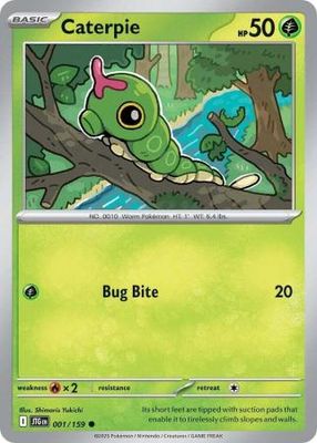 Caterpie - 001/159 - Common Scarlet &amp; Violet: Journey Together Singles