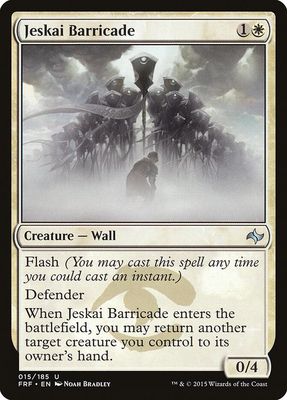 Jeskai Barricade 015/185 - Fate Reforged (FRF)