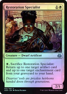 Restoration Specialist 021/184 - Aether Revolt (AER) (FOIL)