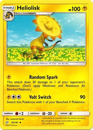 Heliolisk - 50/181 - Uncommon Sun &amp; Moon: Team Up Singles
